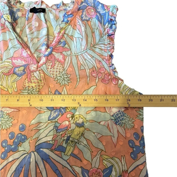 Talbots sleeveless multi colored top - Picture 7 of 8